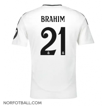 Billige Fotballdrakt Real Madrid Brahim Diaz #21 Replika Hjemmedrakt 2024-25 Kortermet